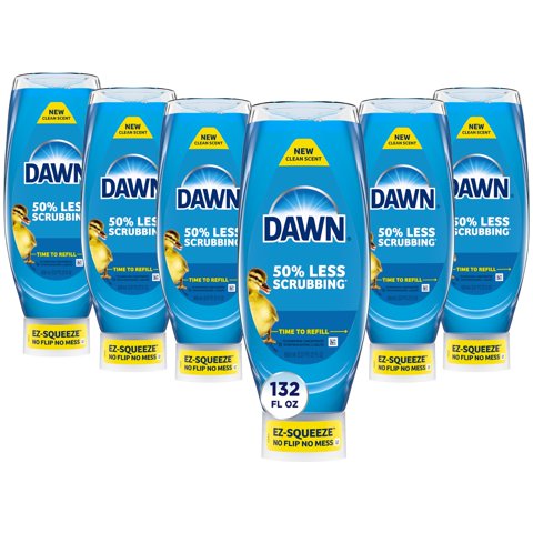 Jabón Para Platos Dawn Ultra Ez-Squeeze Liquid 650 Ml Original X6