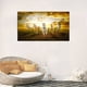 thumbnail image 2 of 1pc Modern Animal Wall Art, Five Running White Horse Canvas Painting, For Bedroom Living Room Decor No Frame, 2 of 4