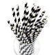 thumbnail image 2 of Pajilla de papel Lives on Green 19 cm a rayas negras – 100 uds, 2 of 9