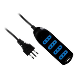Philco - Alargador Extension 3Mts 4 Entradas Negro