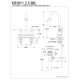 thumbnail image 2 of Grifo para lavabo Kingston Brass Vintage KB3612BL, 2 of 2
