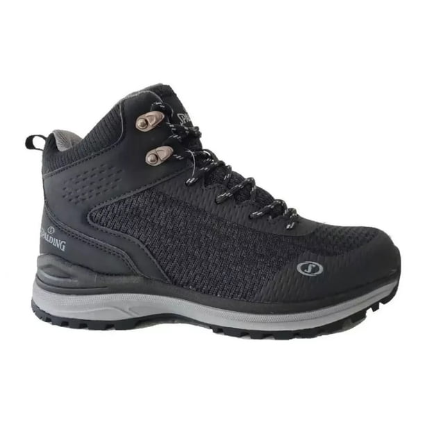Zapatilla Botín Spalding Hombre High Curt Hiking City Outdoor Negro