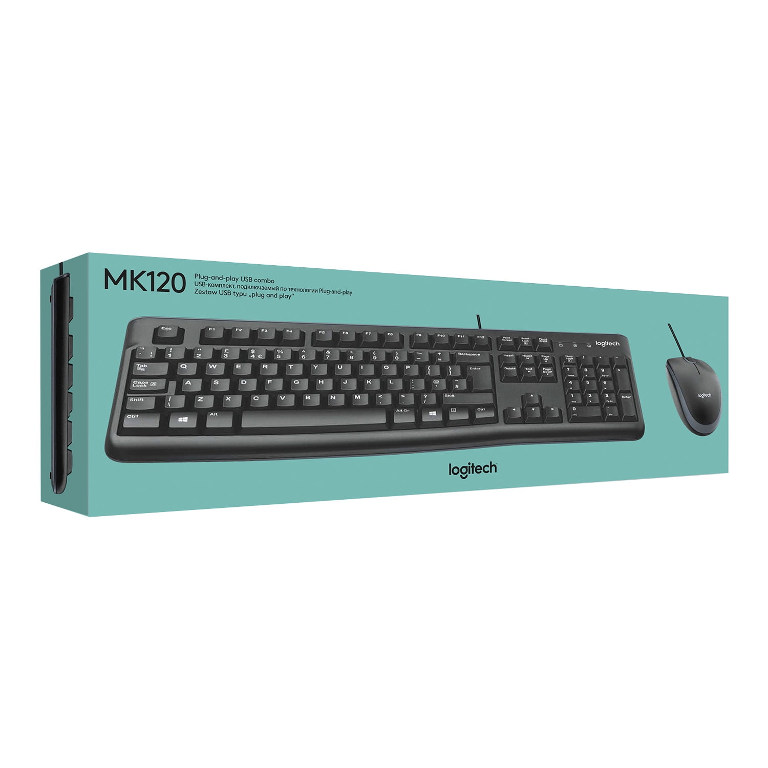 Kit De Teclado Y Mouse Logitech Mk120 Español Latinoamérica