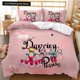 thumbnail image 1 of v1911 Bed Sheets Girl Duvet Cover Set Pink Fashion Girl Sister Flowers Bedding Set Kids Girls Theme Double Queen King Size Polyester Qulit Cover 3-Piece Bedding Set (1 Duvet Cover + 2 Pillow Shams) Be, 1 of 5