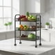 thumbnail image 1 of Carrito Organizador Frutero 3 Niveles Negro Metalico Multiusos con Ruedas, 1 of 4