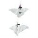 thumbnail image 2 of Fantasma Colgante Decoración Fantasma Lindo Colgante Fantasma Blanco De Halloween Con Sombreros 2PC Blanco Y Púrpura, 2 of 3