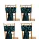 thumbnail image 1 of Xiao Hua Correa de Asiento Verde Oscuro - Juego de 4 Piezas, 108.27 x 6.69 Pulgadas Brillante y Reluciente, Lazo Sedoso para Bricolaje Autoajustable, Adecuado para Decoración de Sillas de Boda, 1 of 4