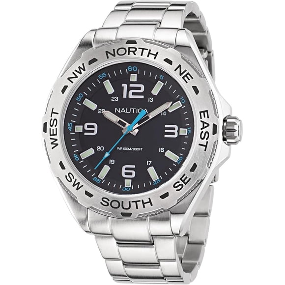 Reloj Nautica Clearwater Beach Stainless Steel Para Hombre