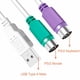 thumbnail image 3 of Cable Adaptador Usb Ps2 Conexion Conversor de Teclado Mouse multicolor, 3 of 5