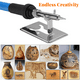thumbnail image 4 of Kit para pirograbado, herramienta profesional para pirograbado, herramientas creativas de bricolaje, quemador de madera para repujado, tallado y pirograbado., 4 of 7
