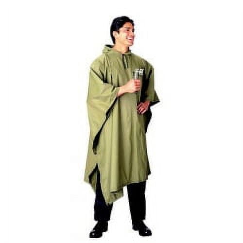High Peak - Poncho Para Lluvia Verde 100x130cms Con Capucha