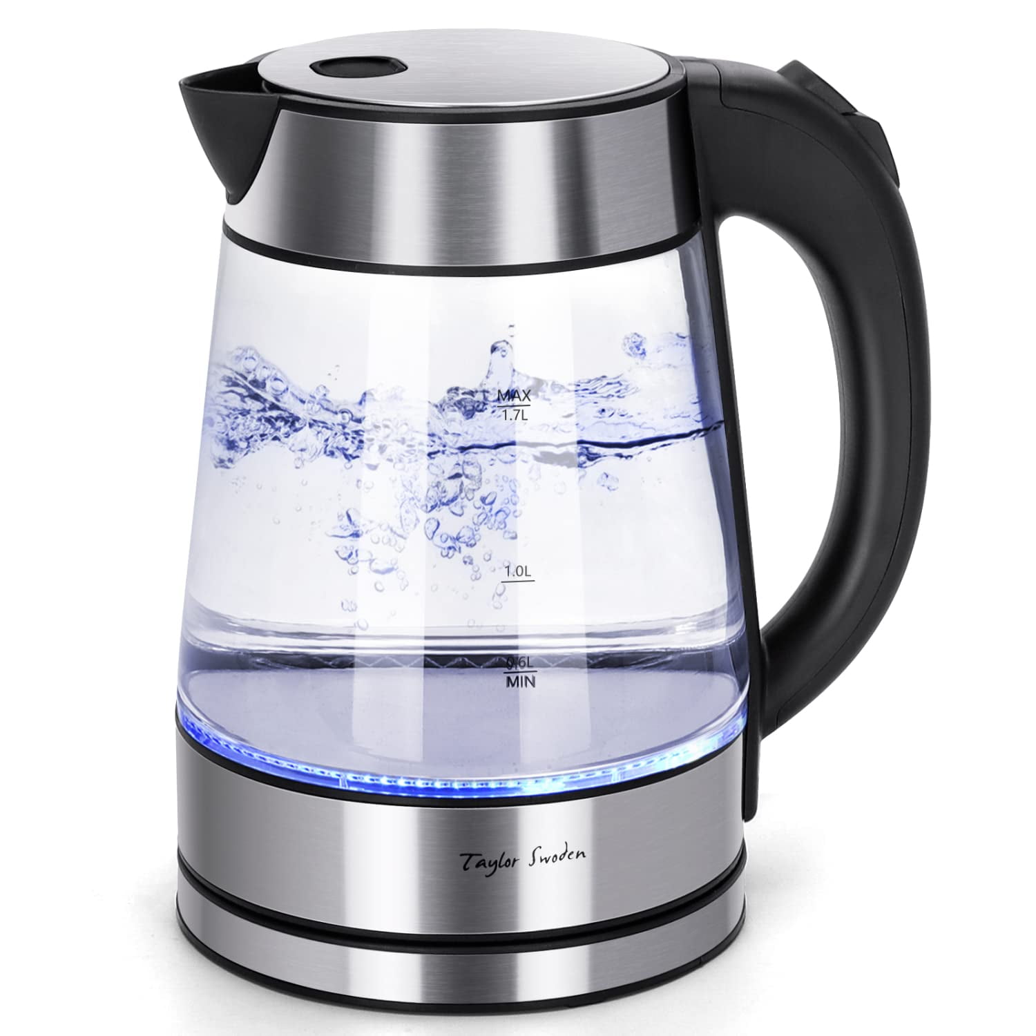 Hervidor Eléctrico Taylor Swoden Glass 1.7l 1100w De Ebullición Rápida
