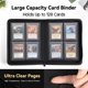 thumbnail image 4 of Álbum con Cierre y 4 Bolsillos para Cartas 3x4" Rígidas, Capacidad para 128 Cartas, Álbum de Cuero PU Diamante Premium para Cartas TCG, Deportivas y Coleccionables, 4 of 7