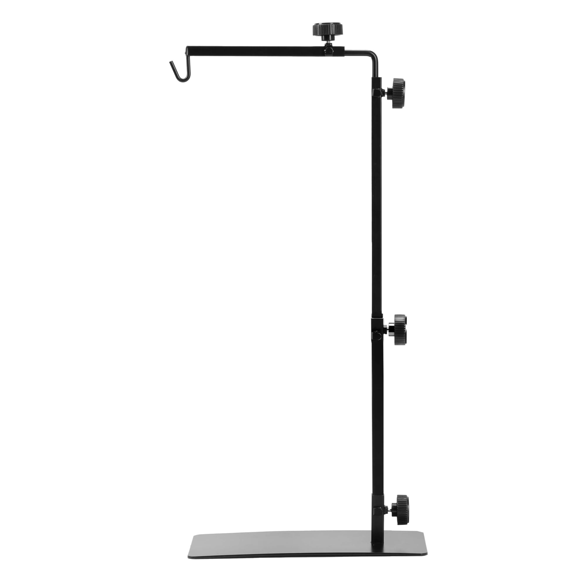 Soporte para lámpara con forma de reptil, sencillo, de lujo, ajustable, 39 a 93 cm, color negro