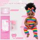 thumbnail image 3 of Muñeca Reborn Kgniess me negra de 55 cm con ropa y accesorios, 3 of 6