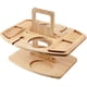 thumbnail image 1 of Mesa de picnic portátil para vino | Mesa de picnic para vino al aire libre - Mesa de picnic plegable de madera para acampar, bandeja para aperitivos y quesos con 2 portavasos Caryan, 1 of 7