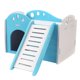 thumbnail image 4 of Mascota Hamster Casa Ardilla Conejillo de Indias Cama Animales pequeños Hábitat Juguete Azul, 4 of 5