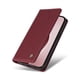 thumbnail image 3 of Funda Billetera de Cuero para iPhone 16 Pro con Tarjetero y Soporte - Tapa Magnética Rojo, 3 of 6