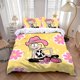 thumbnail image 1 of 3pcs Cartoon The Louds Houses Cute L-Lunas Hot Printed Pattern Bedding Set, 1 of 5