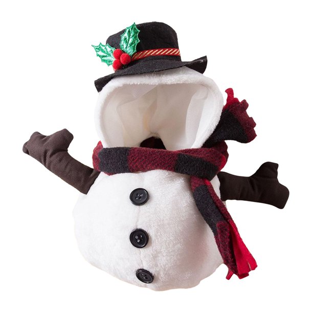 Disfraz Navideño para Mascotas Ropa Temática Vestimenta de Muñeco de Nieve Traje para Cachorros con Diseño Conveniente de Puesta Rápida Adecuado para S
