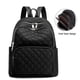 thumbnail image 3 of Mochila para mujer, mochila de moda para mujer, mochila de viaje de nailon, bolso de hombro negro, pequeña mochila informal para mujer., 3 of 6