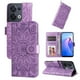 thumbnail image 1 of Funda tipo cartera FOXDOCK para OPPO Reno 8 5G , diseño girasol en relieve, cuero PU, cierre magnético, soporte y tarjetero, 1 of 5