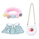 thumbnail image 2 of Mu?eco De Peluche Suave Ropa Disfraz Diadema Para Ni?as Mu?ecas Colorido Pom Pom, 2 of 5