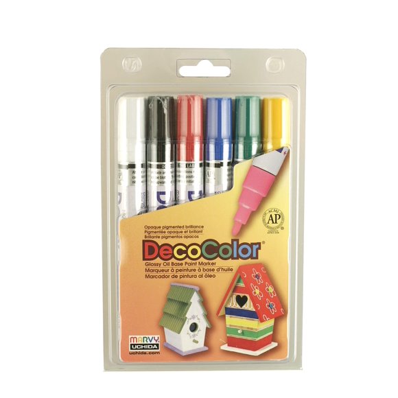 Marcadores de Pintura Marvy Uchida DecoColor Brillantes a Base de Aceite