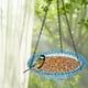 thumbnail image 2 of Baño De Aves Colgante Alimentador De Semillas Jardín Plato Colgante Bandeja Para El Patio Trasero Salvaje Que Atrae Aves (azul Capa Única), 2 of 3