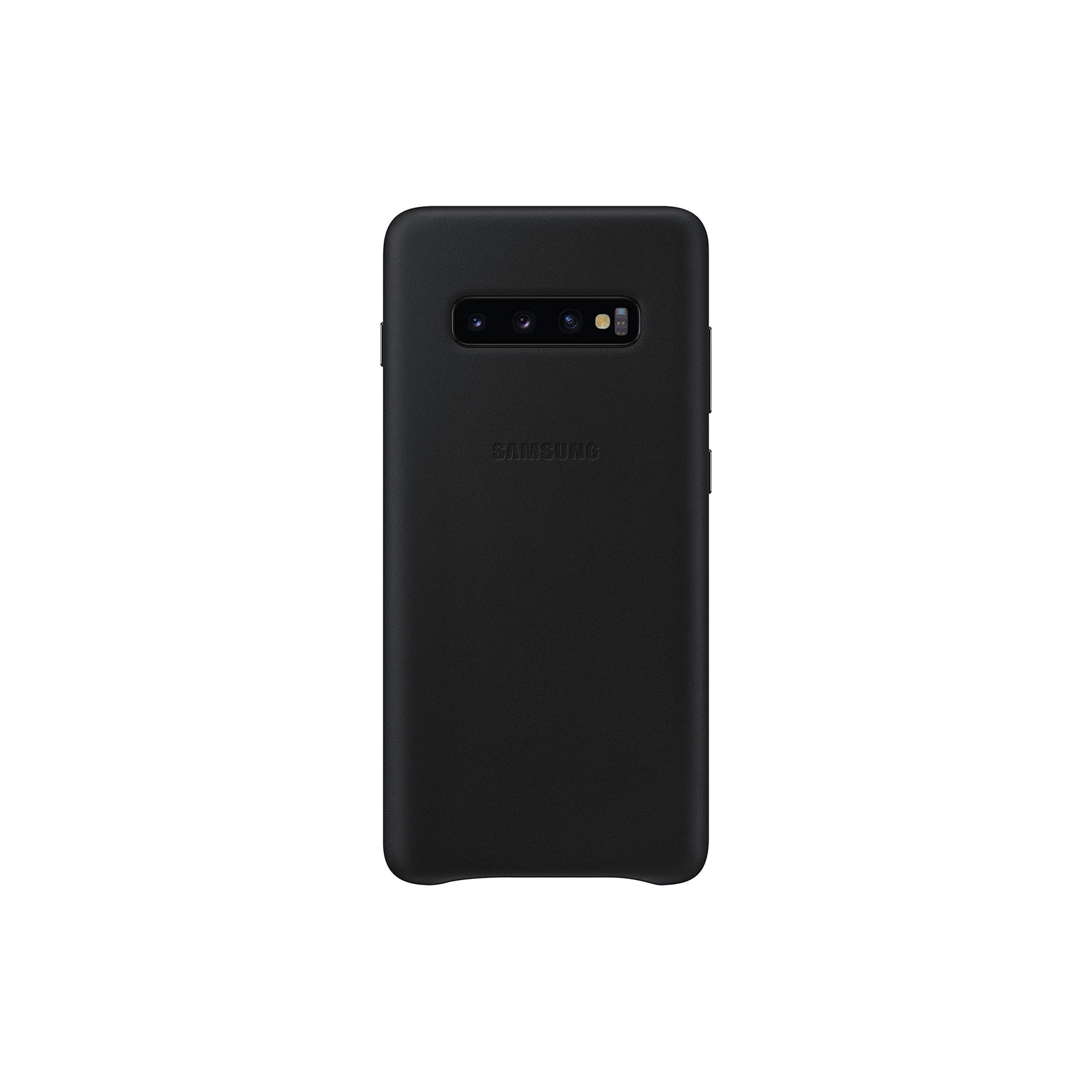 Funda Para Samsung Galaxy S10+, Piel Trasera, Color Negro