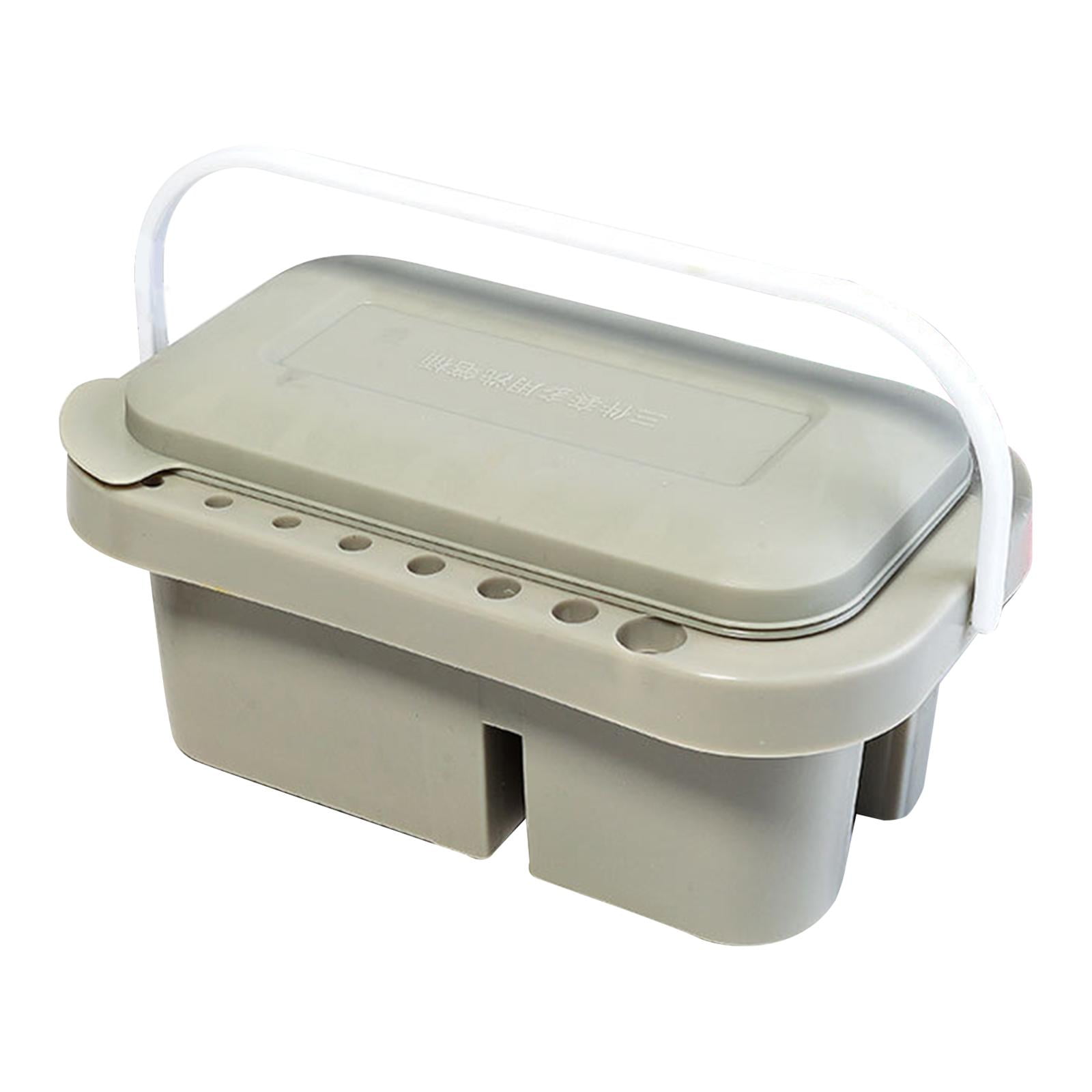 Caja De Lavado De Pinceles Para Artistas Con Soporte Para Pinceles De
