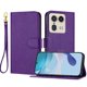 thumbnail image 1 of Funda Cartera para Motorola Moto Edge 50 Ultra Tarjetero Soporte Magnético y Correa Morado, 1 of 5
