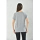 thumbnail image 3 of Polera Mujer Gris Manga Corta Cuello V Talla L, 3 of 3