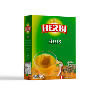 Té Herbi Anís 100 Sobres - Infusión Digestiva Peruana