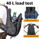 thumbnail image 2 of Mochila FENGDONG impermeable ligera de 40 L para senderismo negra, 2 of 6