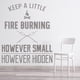 thumbnail image 2 of Decomural Keep A Fire Burning Inspirational WS-46161, 2 of 2