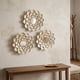 thumbnail image 2 of Set 3 Marcos De Espejos Decorativos Flor Para Pared Hogar blanco, 2 of 6