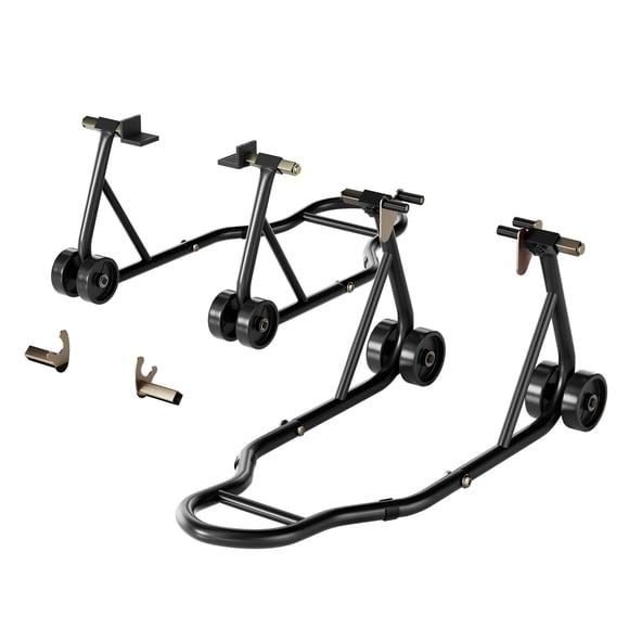 Combo de caballete para motocicleta SPECSTAR, capacidad ajustable de 200 kg