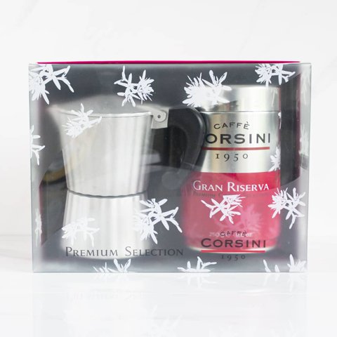 Pack Moka Italina + Café Gran Reserva Corsini 250 Gr