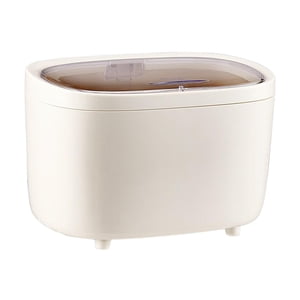 Magideal - Bote De Basura De Escritorio, Organizador De Escritorio Portátil Con Tapa, Bote De Basura Para Encimera, Bote De Basura Pequeño, Mini Bote De Basura Blanco