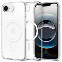 Funda Magfit De Cristal Líquido Spigen Para Iphone 16E, Color Blanco Transparente