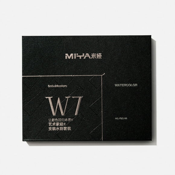 MIYA Set Tubos de Acuarela W7 de 5 ml 24 Colores