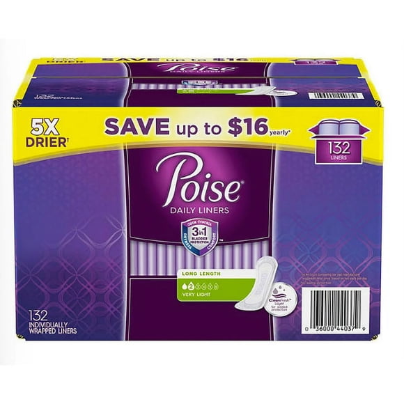 Bragas para incontinencia Poise Very Light 132 unidades