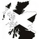 thumbnail image 1 of Decomural Scotland Map Scottish Flag WS-18952, 1 of 2
