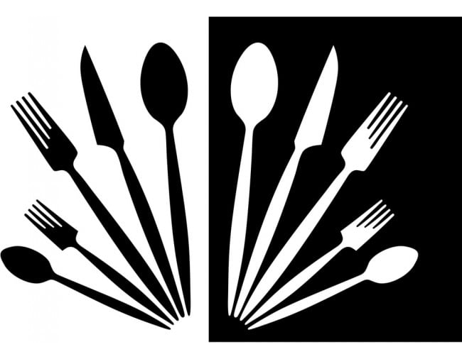 Rienda Libre Graphics - Decomural Knife Fork Spoon Kitchen Ws-17288