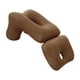 thumbnail image 1 of Almohada Para Siesta, Cojín Portátil, Almohada Lumbar, Almohada De Espuma Viscoelástica Cómoda, Color Marrón, 1 of 5