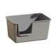 thumbnail image 2 of Bandeja De Arena Para Mascotas, Caja De Arena Para Gatos, Fácil De Limpiar, Caja De Arena Para Gatos Con Parte Superior Abierta, Color Gris, 2 of 5