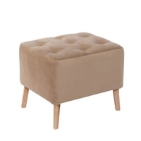 Latam Home - Pouf Lyon Tela Velvet Beige