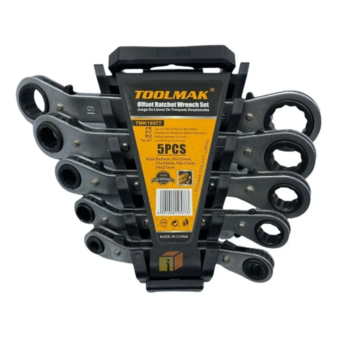 Genérico - Kit Set Juego De Llaves Chicharras Doble 5 Piezas Toolmak