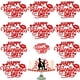 thumbnail image 1 of Cake Toppers WIWUFUE para el Día de San Valentín con purpurina para labios rojos, 10 unidades, 1 of 9